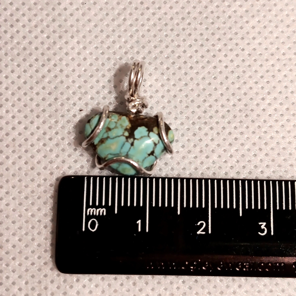 Turquoise Pendant Sterling Silver - Picture 12 of 12